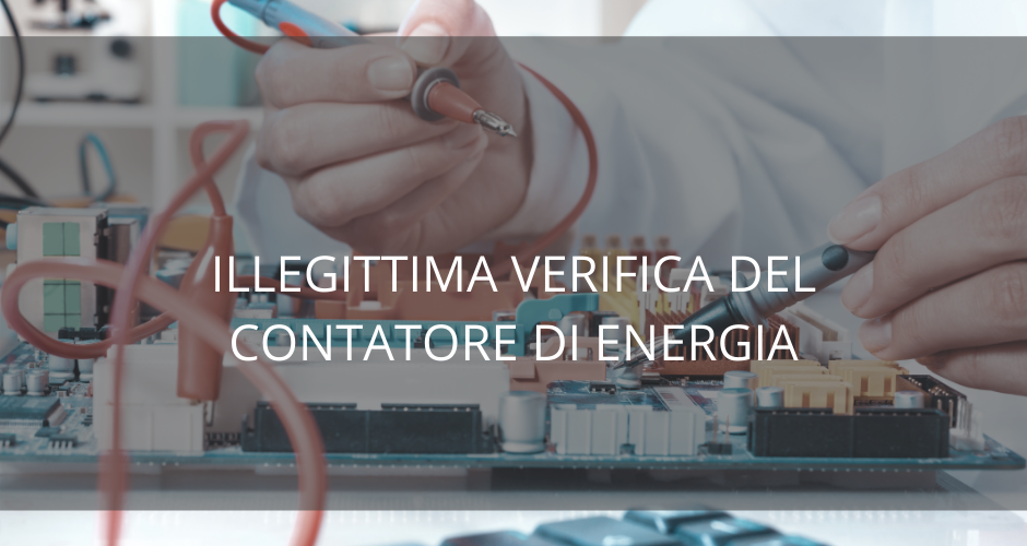 Verifica contatore manomesso